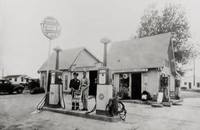 Big Spring Texas gas station vintage  photo