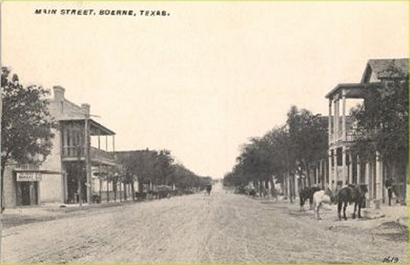 Boerne,  Texas street scene vintage photo