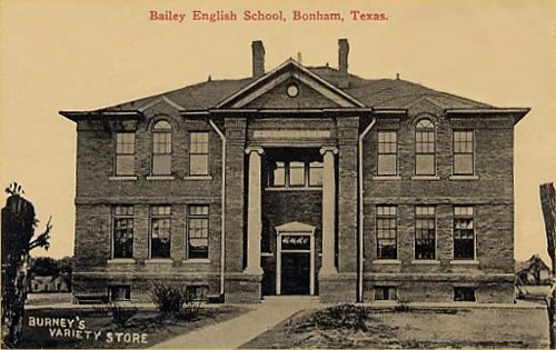 Bonham TX Bailey English School 