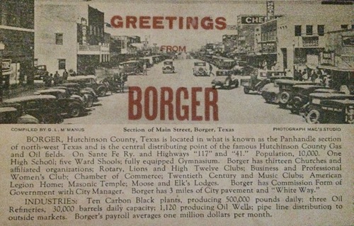 Borger TX - Main St Old News