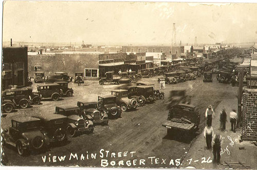 Main Street, Borger, Texas 1926
