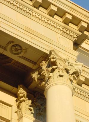 Capital - Stephens County courthouse architectural detail, Brenkenridge, Texas