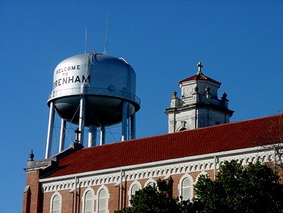 Brenham TX water tower
