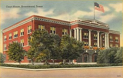 Brown County courthouse, Brownwood, Texas 1940s