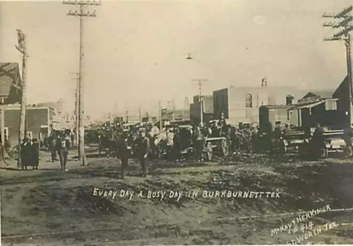 Burkburnett, Texas - Street old photo