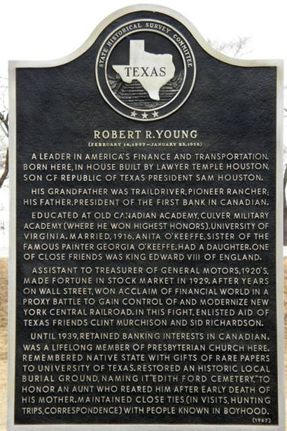 TX - Robert R. Young Historical Marker