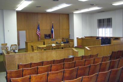 Canadian, Texas - Hemphill County Courthouse courtroom