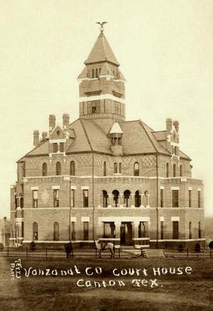 The 1896 Van Zandt County courthouse Canton Texas 