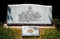 Jacob Haller of Chappell Hill marker