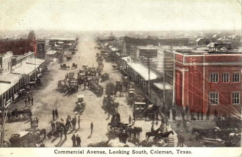 Coleman TX Commercial Avenue looking south