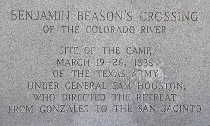 Columbus Tx - Benjamin Beason's Crossing Centennial Marker