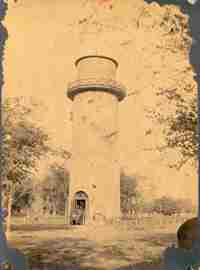 Columbus Texas water tower vintage photo