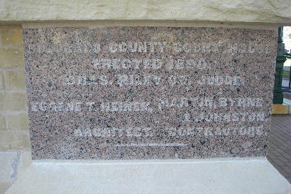 TX - Colorado County Courthouse  cornerstone