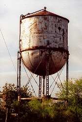 water tower in Comstock Texas