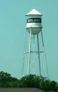 Coolidge Texas water tower