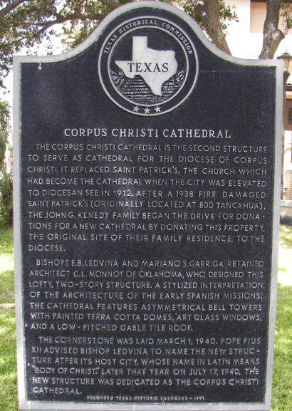 TX - Corpus Christi Cathedral Historical Marker