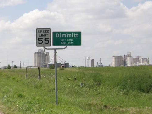 Dimmitt Tx Road Sign