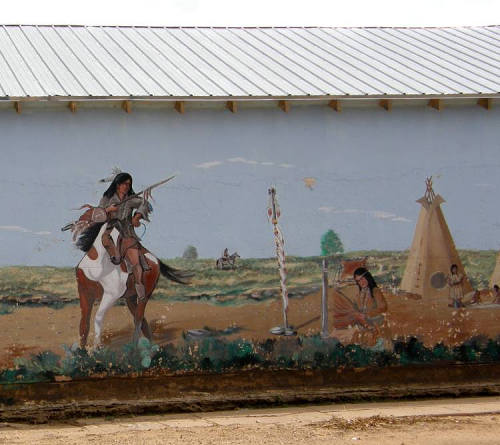 Dimmitt Tx - Wagon Wall Mural