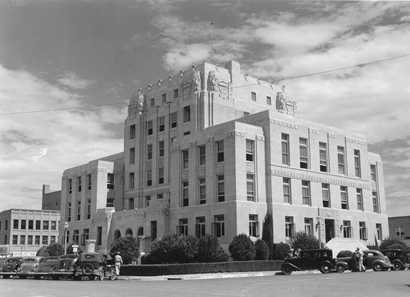 Eastland County Courthouse, Eastland, Texas old photo