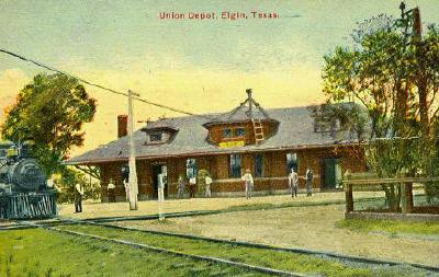 Union Depot, Elgin, Texas, early 1900s