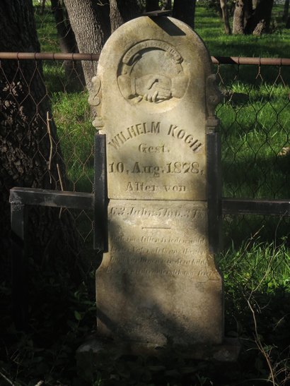 Flatonia TX  Cemetery - Wilhelm Kogh tombstone