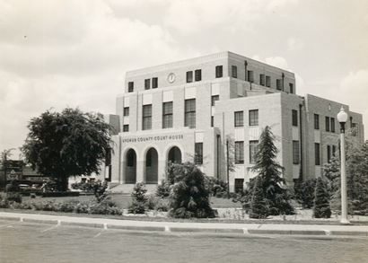 Upshur County courthouse, Gilmer TX vintage photo
