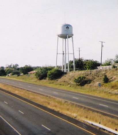 Water tower, Granbury, Texas, home of Pirates
