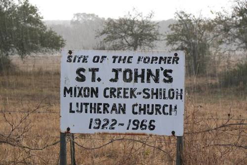 Former St John's Lutheran Church South Of Hackberry Tx 