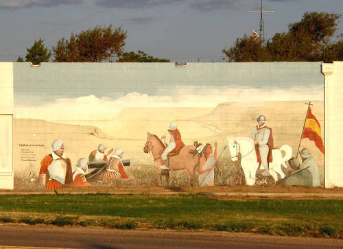 Hale Center Tx Mural - Coronado On The High Plains