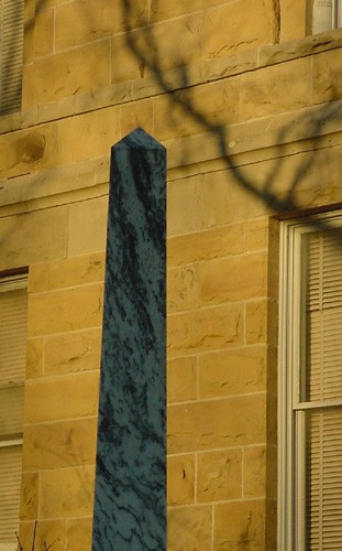Hallettsville TX - 1897 Lavaca County Courthouse Obelisk
