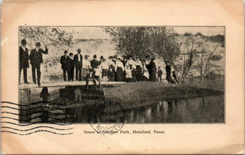 Hereford TX Sulphur Park 1908 