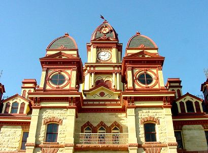 Caldwell County Courthouse close-up, 