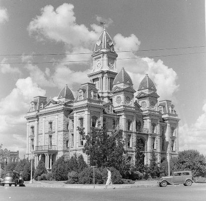 Caldwell County Courthouse,  Lockhart, Texas  old photo
