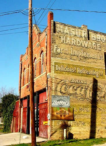 Lockhard Texas hardware store and ghost signs