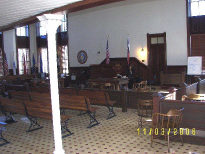 Caldwell County Courthouse district courtroom, Lockhart, Texas
