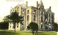 Fayette County Courthouse, La  Grange, Texas,   1908 post card
