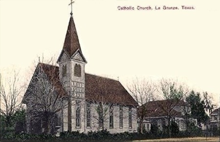 TX La Grange Catholic Church 1910 