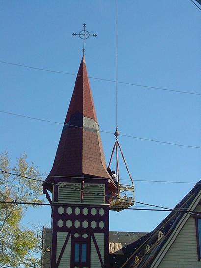 TX - La Grange Church Steeple Repair