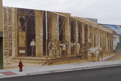 Lampasas TX Painted Wall Mural