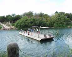 Los Ebanos ferry in the Rio Grande