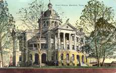 1900 Harrison County courthouse, Marshall , Texas 1911 postcard