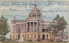 1900 Harrison County courthouse, Marshall , Texas 1912 postcard