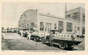 Plant of Texas Milk Production Co., Marshall,  Texas old photo