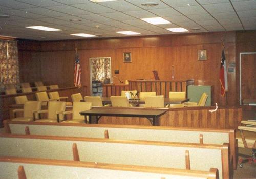 TX - Loving County Courthouse district courtroom