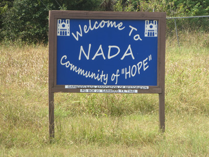 Nada TX - Welcome Sign