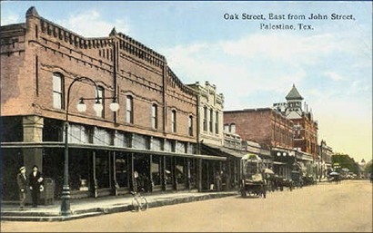 Palestine TX - Oak Street 1917 