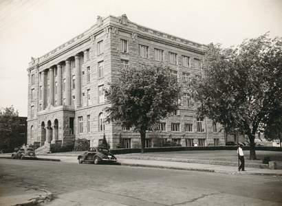 Paris Texas - Lamar County courthouse 1939 old photo