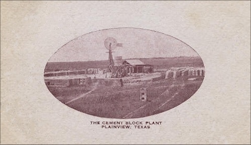 Cement Block Plant, Plainview, Texas