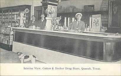 Cotten & Decker Drug Store, Quanah, Texas