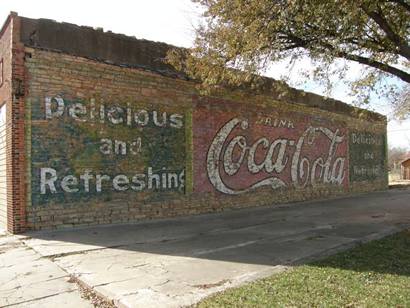 Quanah Tx Ghost Sign, Drink Coca-Cola  - Delicious and Refreshing 